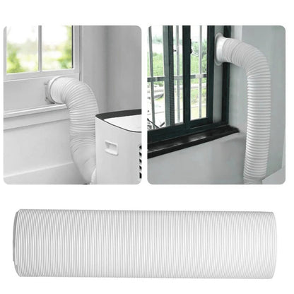 130/150mm Telescopic AC Exhaust Hose – Flexible Duct Extension Pipe for Mobile Air Conditioner Ventilation