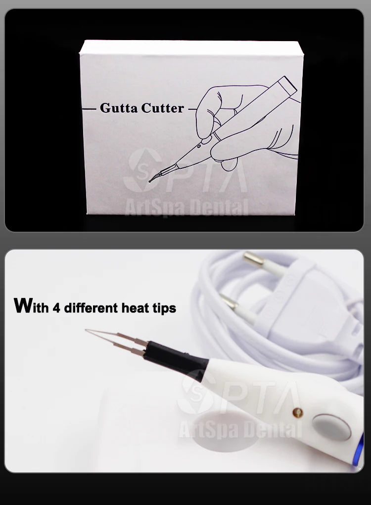 Dental Endo Gutta Percha Cutter with 4 Tips – Teeth Whitening & Oral Hygiene Dental Equipment