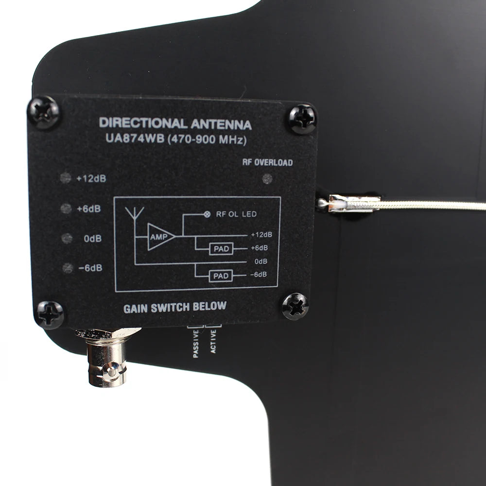 UA844 Antenna Amplifier 5 Channel Power Distributor for Wireless Microphones - Super Wideband UHF 470-952MHz