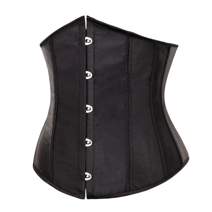 Sculpt Your Curves: Sexy Underbust Corset Waist Slimming Bustier - Steampunk Lace-up Design, Body Shaper and Waist Trainer for Women