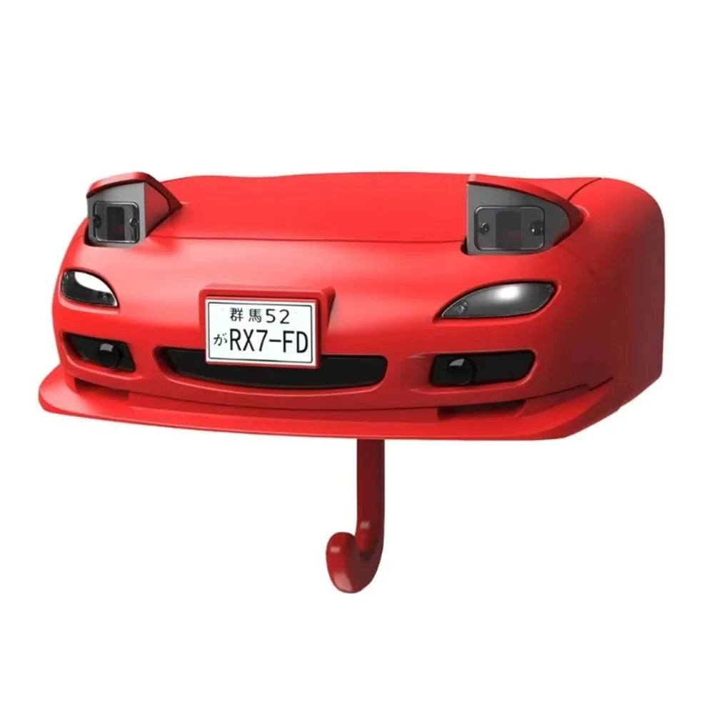 Car Headlight Initial Key Holder - Wall-Mounted Keychain Organizer and Entryway Key Hooks