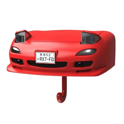 Car Headlight Initial Key Holder - Wall-Mounted Keychain Organizer and Entryway Key Hooks