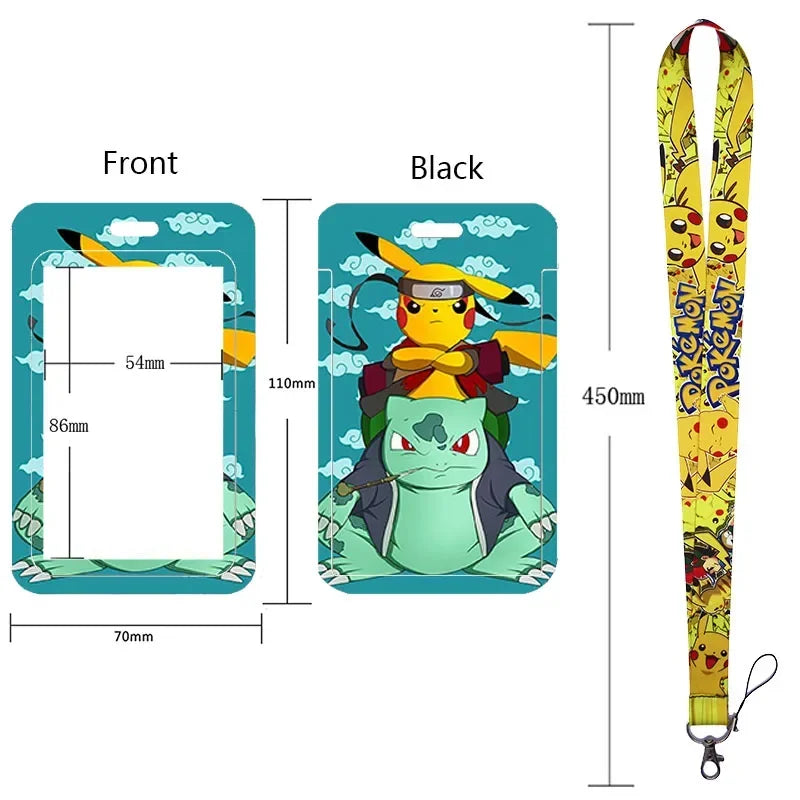 Pikachu Neck Strap Lanyard for Keys – ID Badge Holder, Keychain, Key Rings, Fashion Accessory Gift