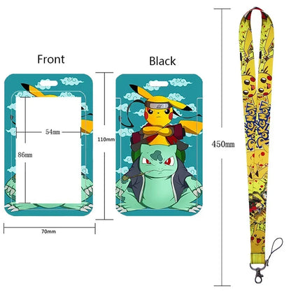 Pikachu Neck Strap Lanyard for Keys – ID Badge Holder, Keychain, Key Rings, Fashion Accessory Gift