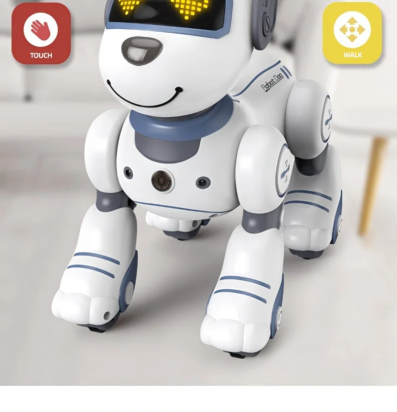 Intelligent Robot Dog Toy - Remote Control, Sing & Dance, Smart Interactive Programmable Puppy for Kids