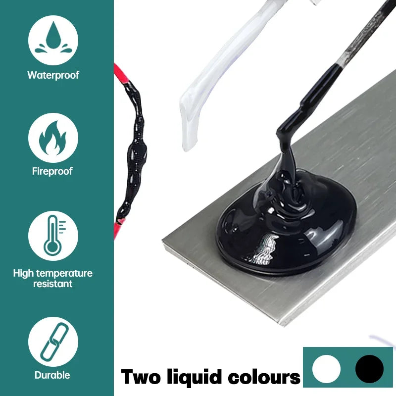 Liquid Electrical Tape Insulating Paste - Fast-Drying High-Temperature Sealant for Wire, Cable & Line Repairs