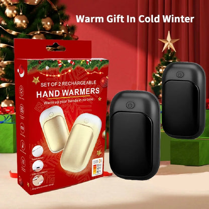 Magnetic Rechargeable Hand Warmers 2-Pack - Portable Handheld Pocket Heaters for Winter & Outdoor Use