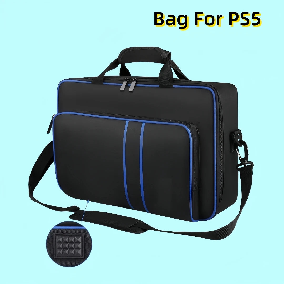 Carrying Case for PS5 - Travel Bag with Large Capacity for Console and Controller, Protective Storage, Compatible with PS5