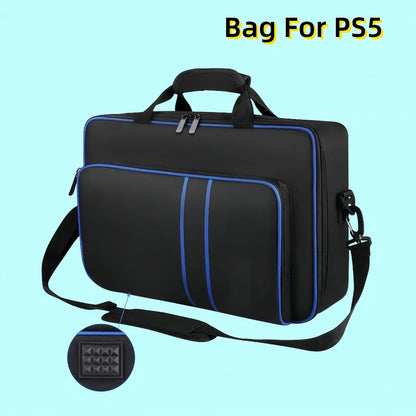 Carrying Case for PS5 - Travel Bag with Large Capacity for Console and Controller, Protective Storage, Compatible with PS5