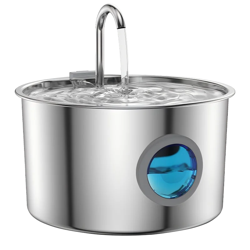 Automatic Cat Water Fountain - Stainless Steel Dog & Cat Water Dispenser with Filter