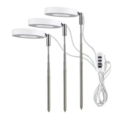 LED Full Spectrum Grow Light – Adjustable Dimmable Hydroponic Plant Lamp with Timer for Indoor Gardening