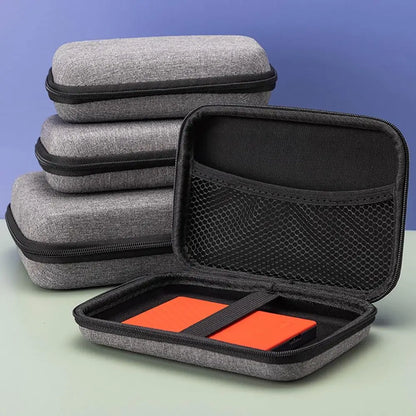 Mini EVA Storage Bag — Zipper Carrying Pouch for AirPods, Earphones, Phone, Charging Cables & Digital Accessories