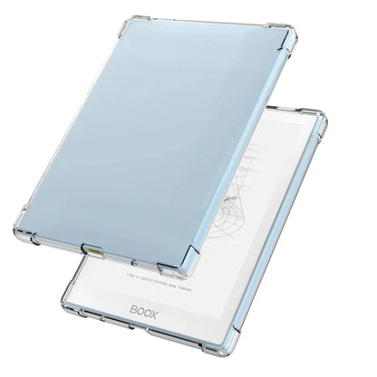Clear TPU Back Cover Case for Funda Onyx Book Go 6" – Shockproof with 4 Airbags, Compatible with Boox Poke 5, 5S, 4S, 4 Lite, 3 & 2 (2 Colors)
