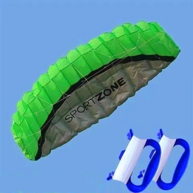Beginner Dual Line Power Kite - Parafoil Parachute Stunt Kite for Adults and Kitesurf Sports