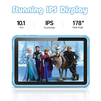 Pritom 10" Kids Tablet – Android 13 Go, Quad-Core, 2GB RAM 64GB ROM, YouTube, WiFi with Protective Case