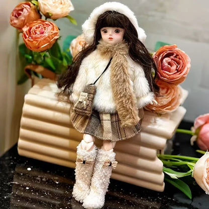 High-Value 30cm BJD Doll – 6-Point Jointed Princess Outfit Set for Girls, Birthday Gift Toy