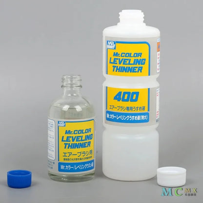 Mr. Hobby MR.COLOR Leveling Thinner T106/T108 – 110ml/400ml Oil-Based Model Paint Thinner for Nitro Lacquer & Slow Drying Finish