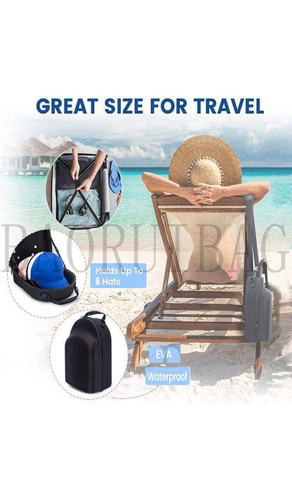 Stylish Hat Travel Case and Organizer for Baseball Caps!