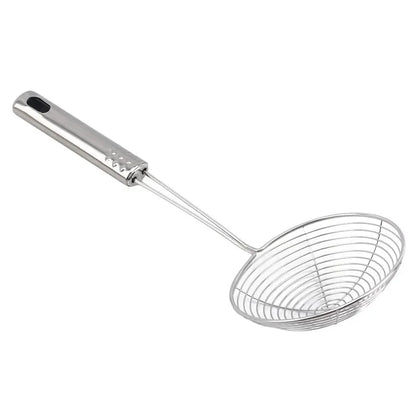 3-Size Stainless Steel Colander Set – Household Noodle, Dumpling, Hot Pot Strainers with Pearl Line Drain