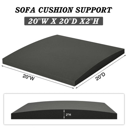 High-Density Foam Curve Cushion – 50x50x5cm Support Cushion for Sofa Sag Repair, 1/2/3pcs Replacement for Couch & Chair