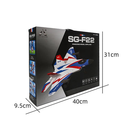 RC F22 Stunt Plane — 2.4G Remote Control 3D Glider Airplane EPP Foam Toy for Kids