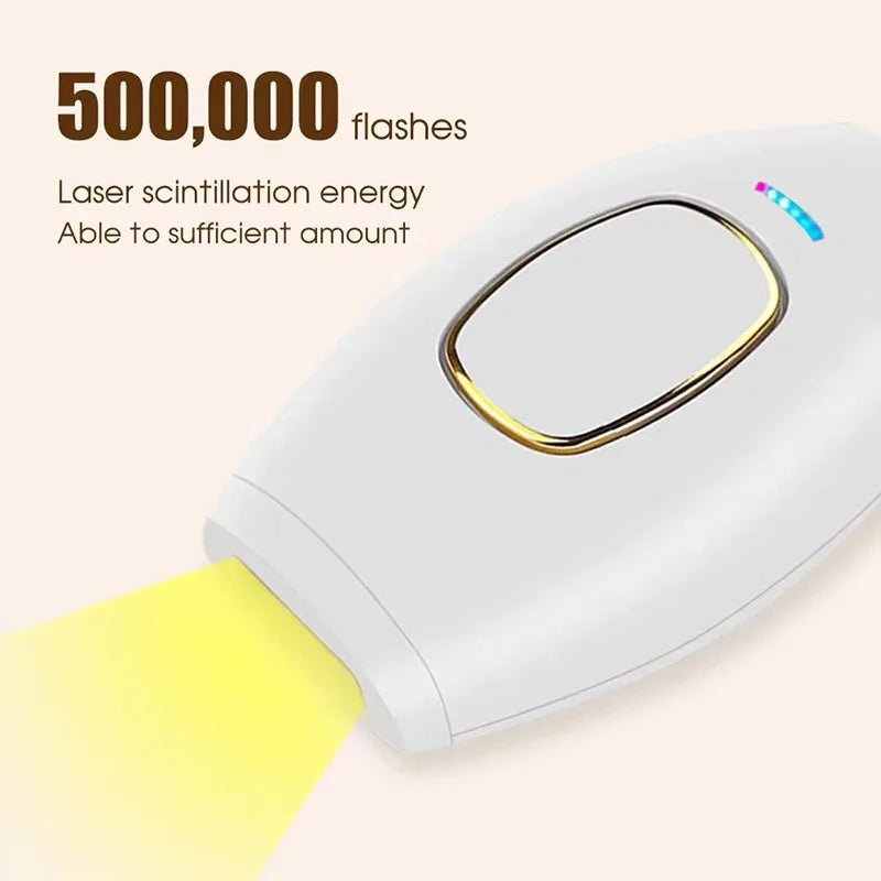Body Bikini IPL Hair Removal Device — 500,000 Flash Permanent Painless Laser Epilator for Women, Home Use