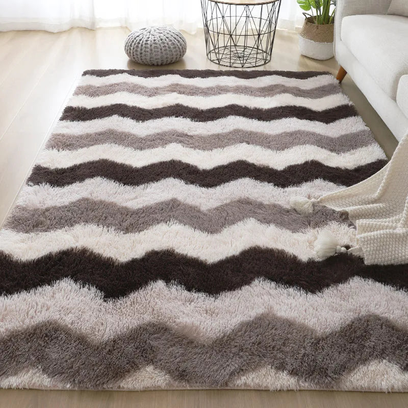 Large Plush White Area Rug – Soft Fluffy Carpet for Living Room, Bedroom, Teen Room & Home Decor