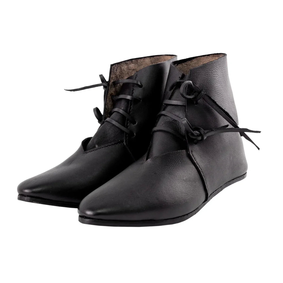 Men’s Renaissance Cosplay Boots - Retro Medieval Pirate Lace-Up Ankle Shoes