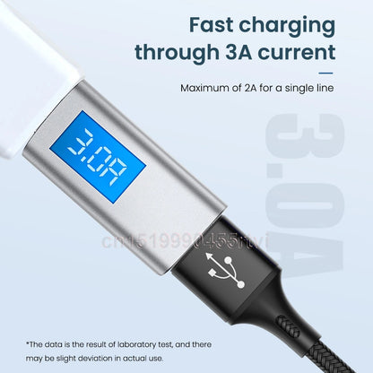 4-in-1 USB Cable for iPhone & Android | Micro USB/Type C/8 Pin Charger | 3A Fast Charging for Huawei, Samsung, Xiaomi