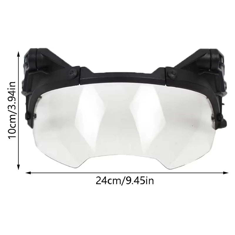 BOOIU Adjustable Tactical Helmet – FAST MICH Helmet with Detachable OP Goggles, Anti-Fog & Anti-Riot CS Protective Gear