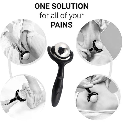 Deep Tissue Massage Ball Roller — Sore Muscle Relief for Neck, Back, Feet & Plantar Fasciitis