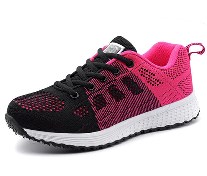 New Women's Lace-Up Flats – Casual Sneakers, Soft & Comfortable, Plus Size Available
