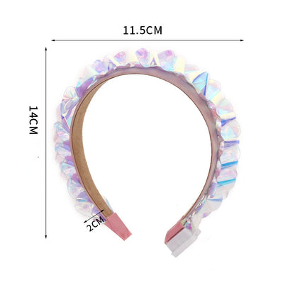 Women's Glowing Light-Up Headband - Luminous Laser Hair Hoop for Nightclub, Party, and Christmas Costume