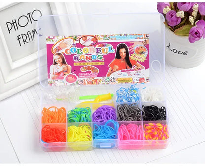 Creative Rainbow Loom Bands Set – Colorful DIY Rubber Bracelet Making Kit for Girls’ Crafts and Birthday Gifts