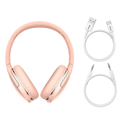 Baseus D02 Pro Wireless Headphones - Bluetooth 5.3, Foldable Sport Headset, Over-Ear Gaming Bluetooth Earbuds