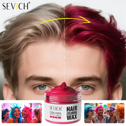 13-Color Halloween Hair Wax – 50g/120g DIY Temporary Hair Dye Cream for Party, Cosplay, Men & Women