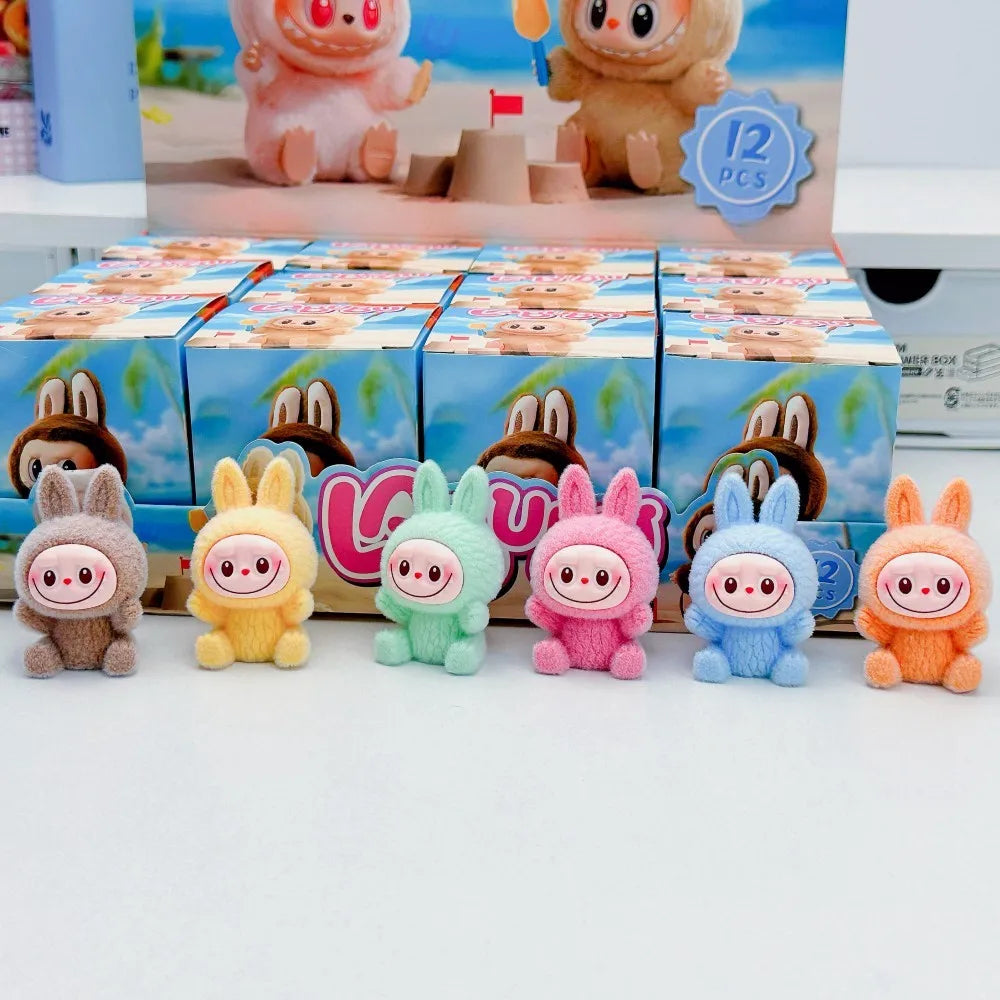 Mini Labubu Blind Box – The Monsters Heartbeat Macaron Enamel PVC Figurine Kawaii Tabletop Ornament Gift
