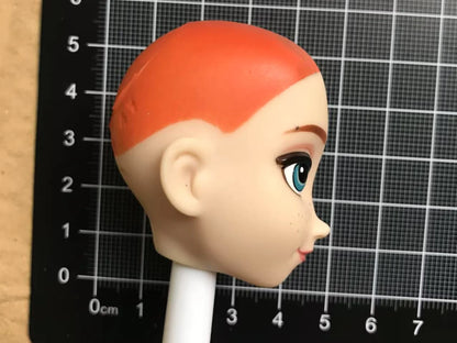DISNEY Doll Heads – Bald Red Hair King, Queen & Alice with Makeup for DIY Dressing & Accessories