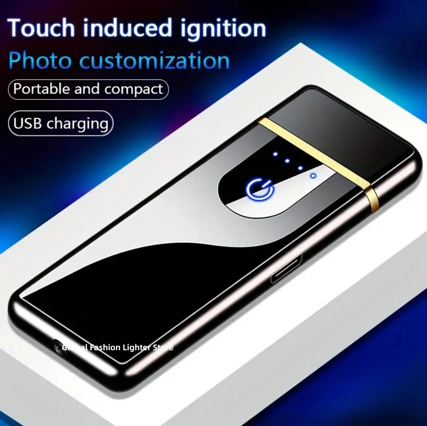2024 Noctilucent Dragon Touch Sensing USB Lighter - Arc Rechargeable Electric Lighter, Windproof & Touch Sensitive