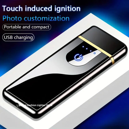 2024 Noctilucent Dragon Touch Sensing USB Lighter - Arc Rechargeable Electric Lighter, Windproof & Touch Sensitive