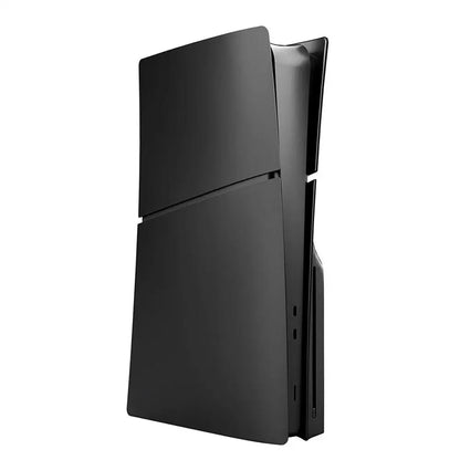 Black Replacement Faceplate for PS5 Slim – Digital & Optical Drive Version Protective Hard Shell Cover