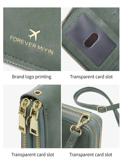 New Travel Passport Wallet – Fashionable Multi-Functional Double Zipper PU Leather Passport Cover with Clip