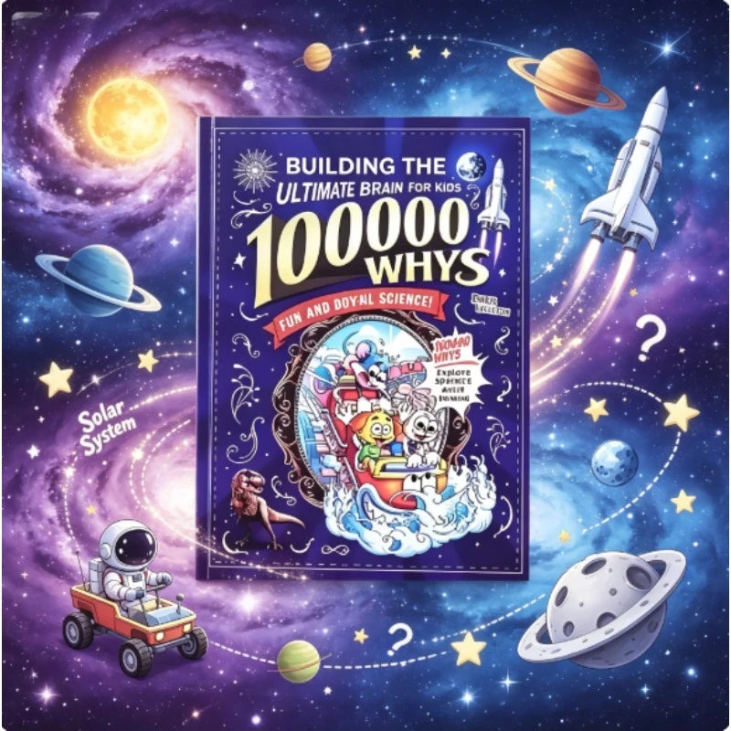 100000 Whys Science Book for Kids - Critical Thinking STEM Educational Book for Ages 6-12