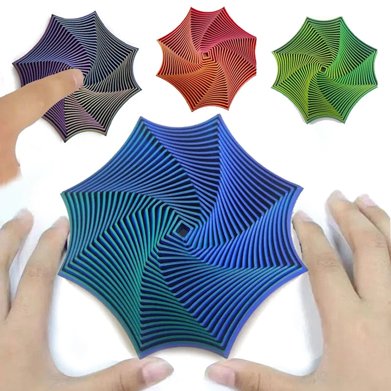 Octagonal 3D Fidget Toy — Geometric Illusion Stress Relief & Sensory Toy for Antistress, Party Games