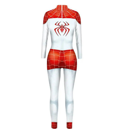 MINISO Women’s Cosplay Bodysuit – Sexy Spiderman, Iron Man & Gwen Stacy Jumpsuit for Halloween & Superhero Parties