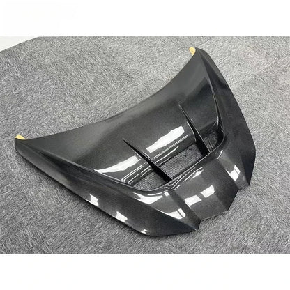 C8 ZR1 Style Carbon Fiber Hood - Small Vented Exterior Engine Hood for 2020+ Corvette C8