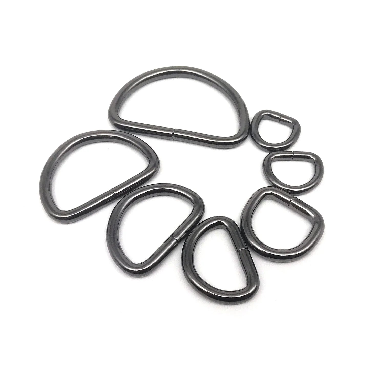 5Pcs Heavy-Duty Metal D-Ring Buckles – Thickened Leather Bag Strap Hardware for Backpack, Purse, Dog Collar & DIY Accessories