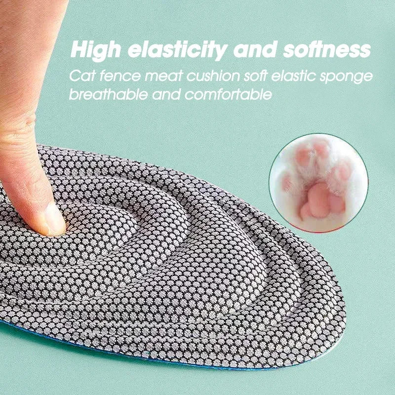 2 Pairs Memory Foam Orthopedic Insoles – Antibacterial, Sweat-Absorbing Shoe Inserts for Sports, Running, and Everyday Comfort