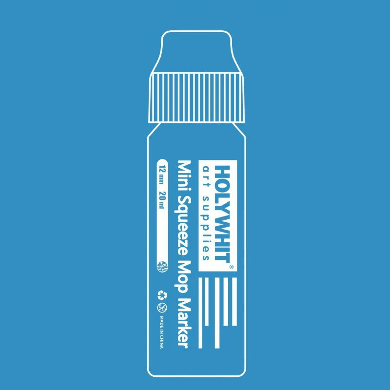 Mini Graffiti Paint Marker Pen - 12mm Waterproof Fluorescent Ink Signature Pen with Round Tip for Art, DIY & Creative Projects