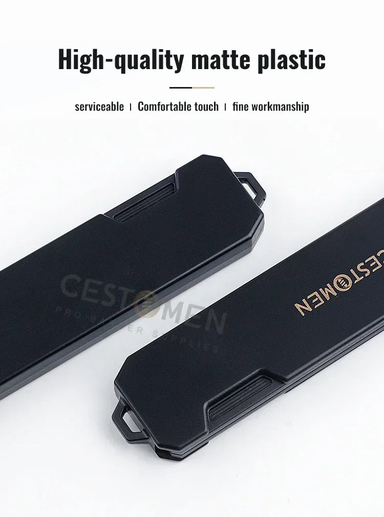 2-in-1 Pocket Folding Comb – Wide Tooth & Beard Comb for Hair Styling and Barber Use